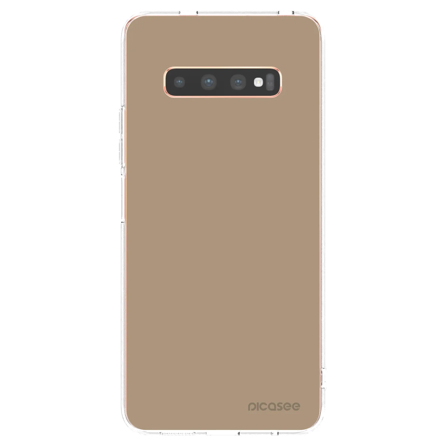 Picasee husă transparentă din silicon pentru Samsung Galaxy S10 Plus G975 - Soft Sand