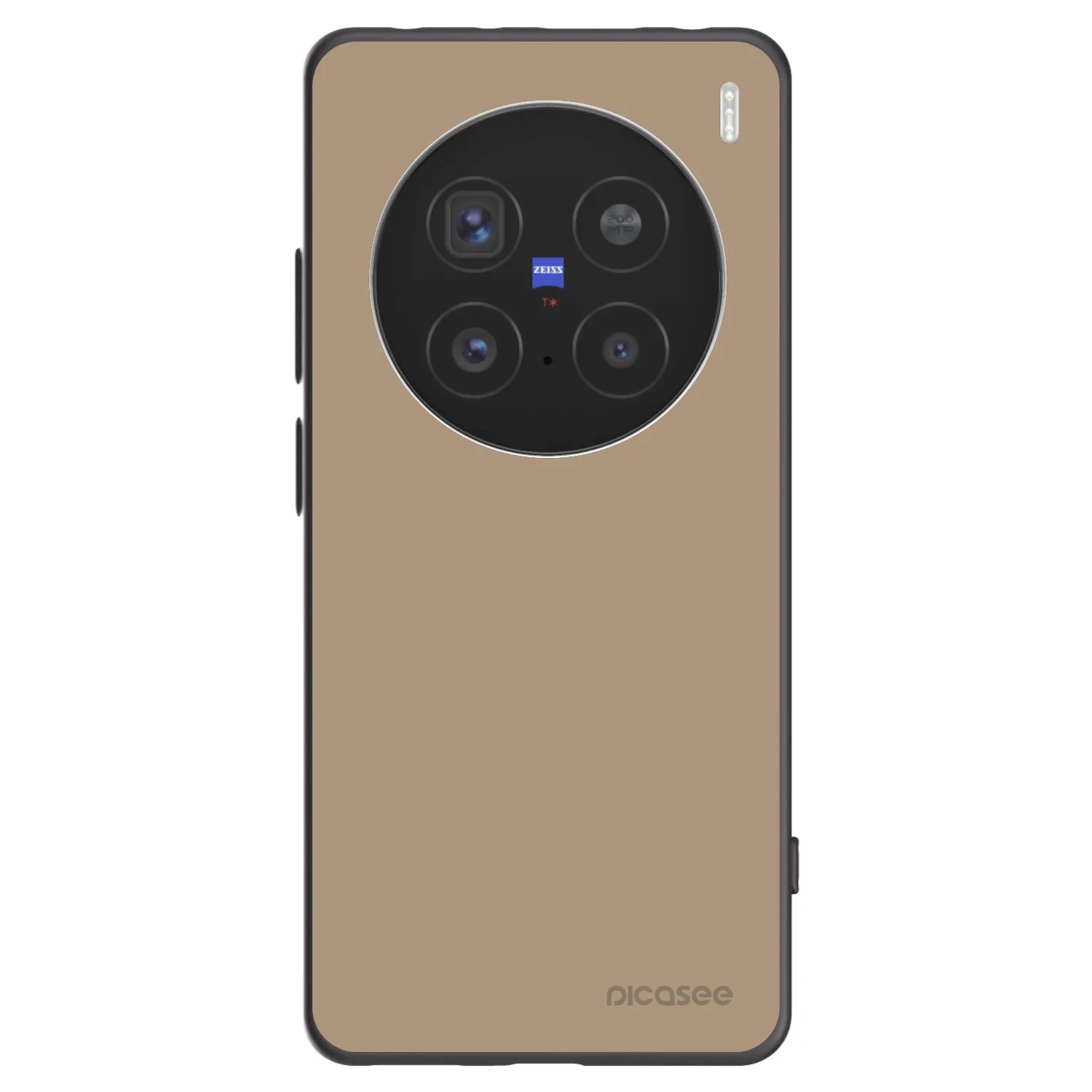 Picasee husă neagră din silicon pentru Vivo X200 Pro - Soft Sand