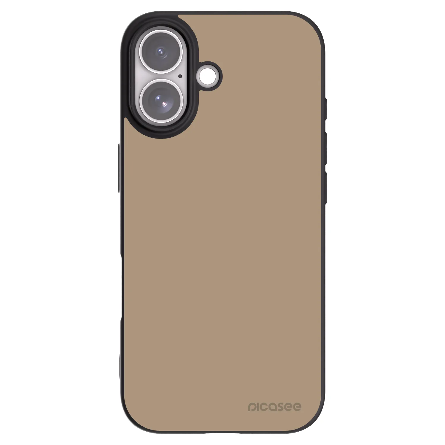 Picasee husă neagră din silicon pentru Apple iPhone 17 - Soft Sand