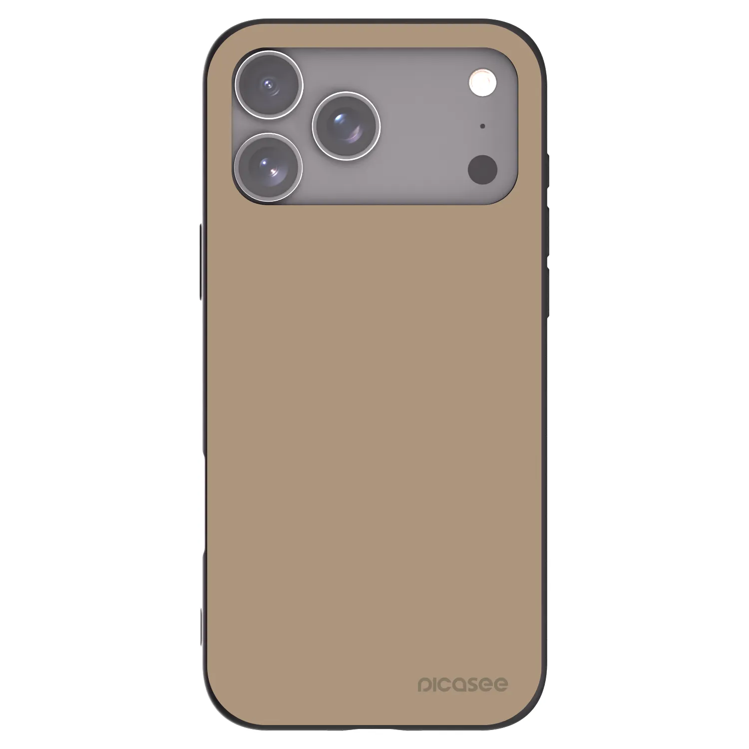 Picasee husă neagră din silicon pentru Apple iPhone 17 Pro Max - Soft Sand
