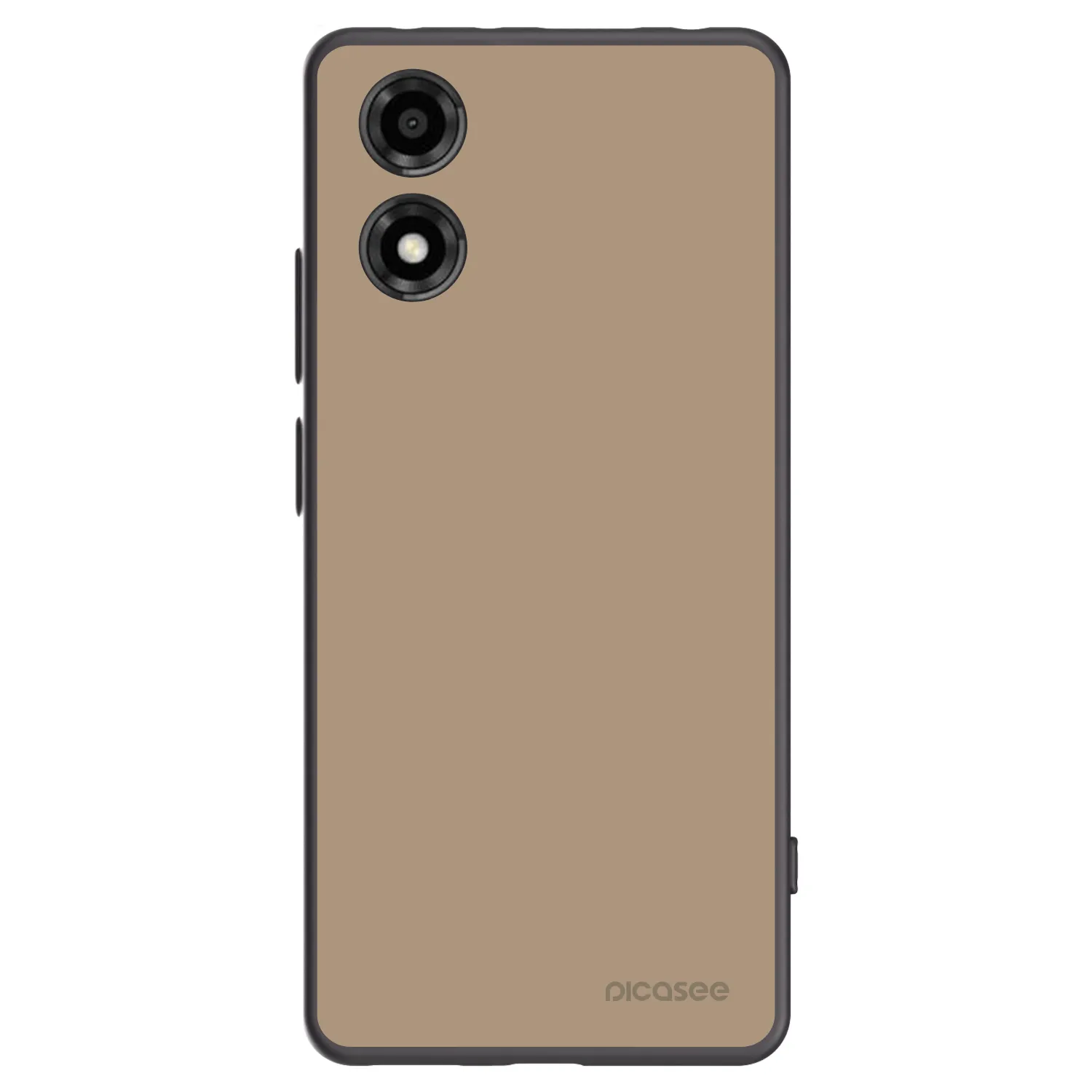Picasee husă neagră din silicon pentru Motorola Moto E14 - Soft Sand