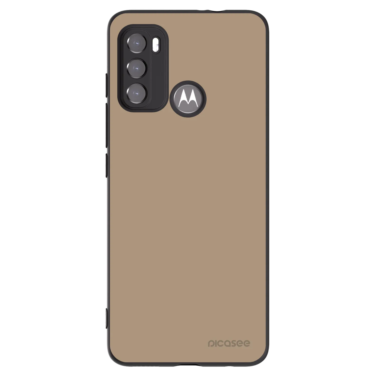 Picasee husă neagră din silicon pentru Motorola Edge 60 5G - Soft Sand