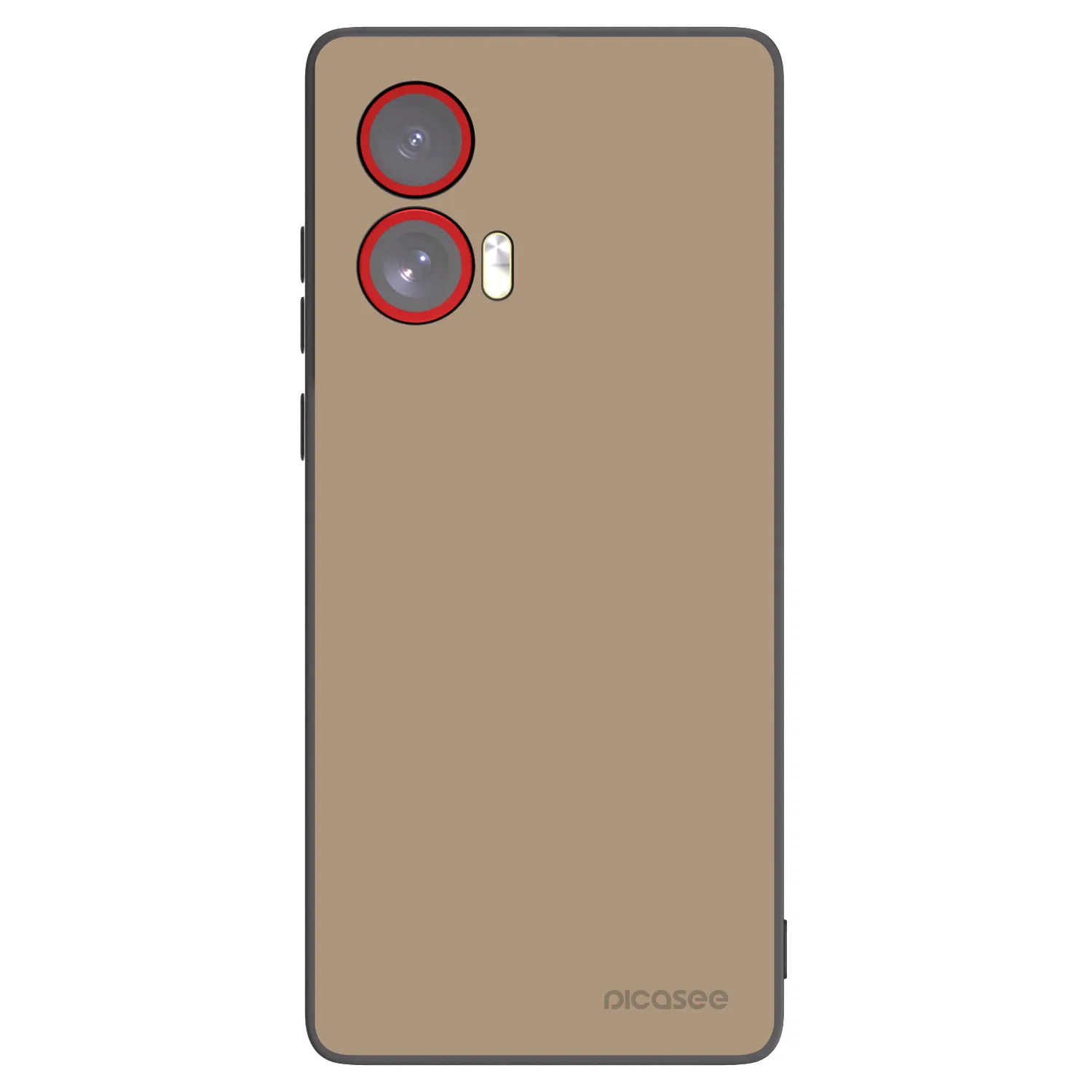 Picasee husă neagră din silicon pentru Motorola Edge 50 Fusion - Soft Sand