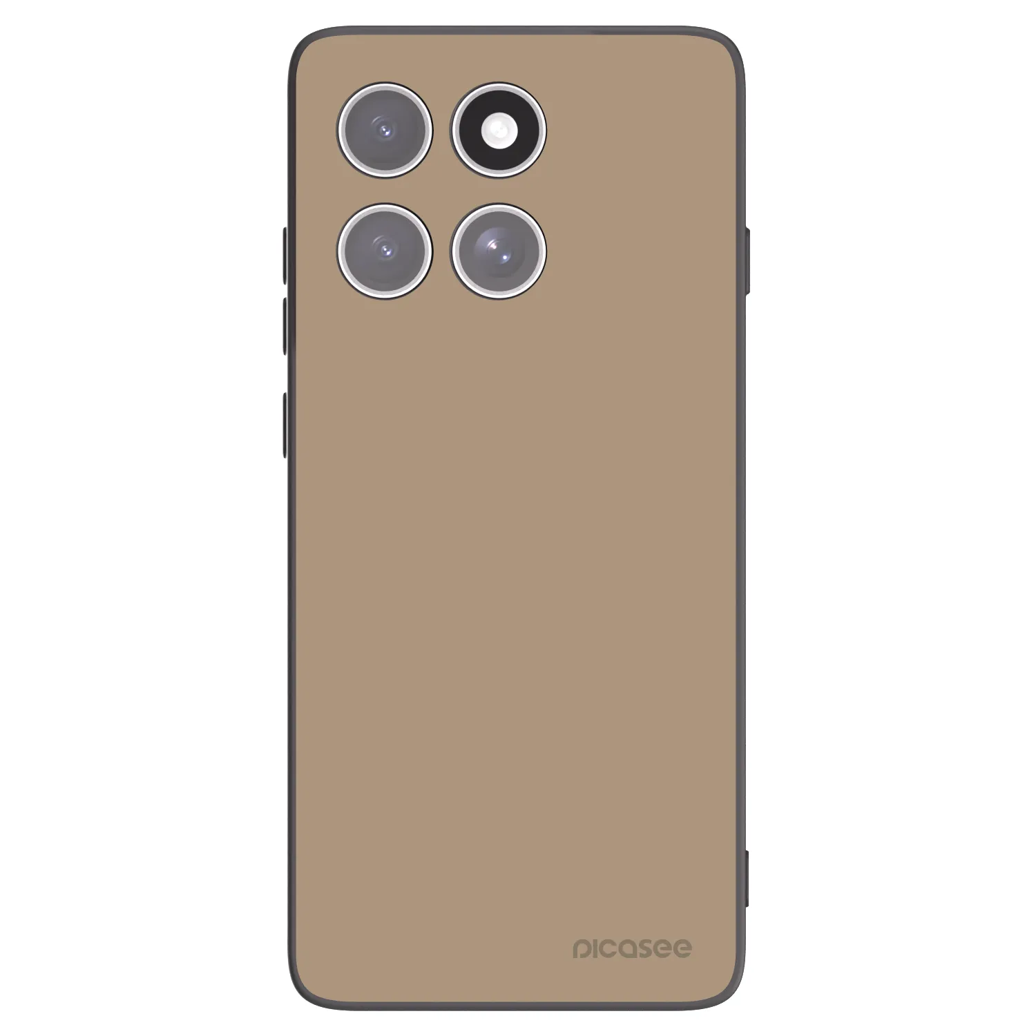 Picasee husă neagră din silicon pentru Motorola Edge 60 Fusion - Soft Sand