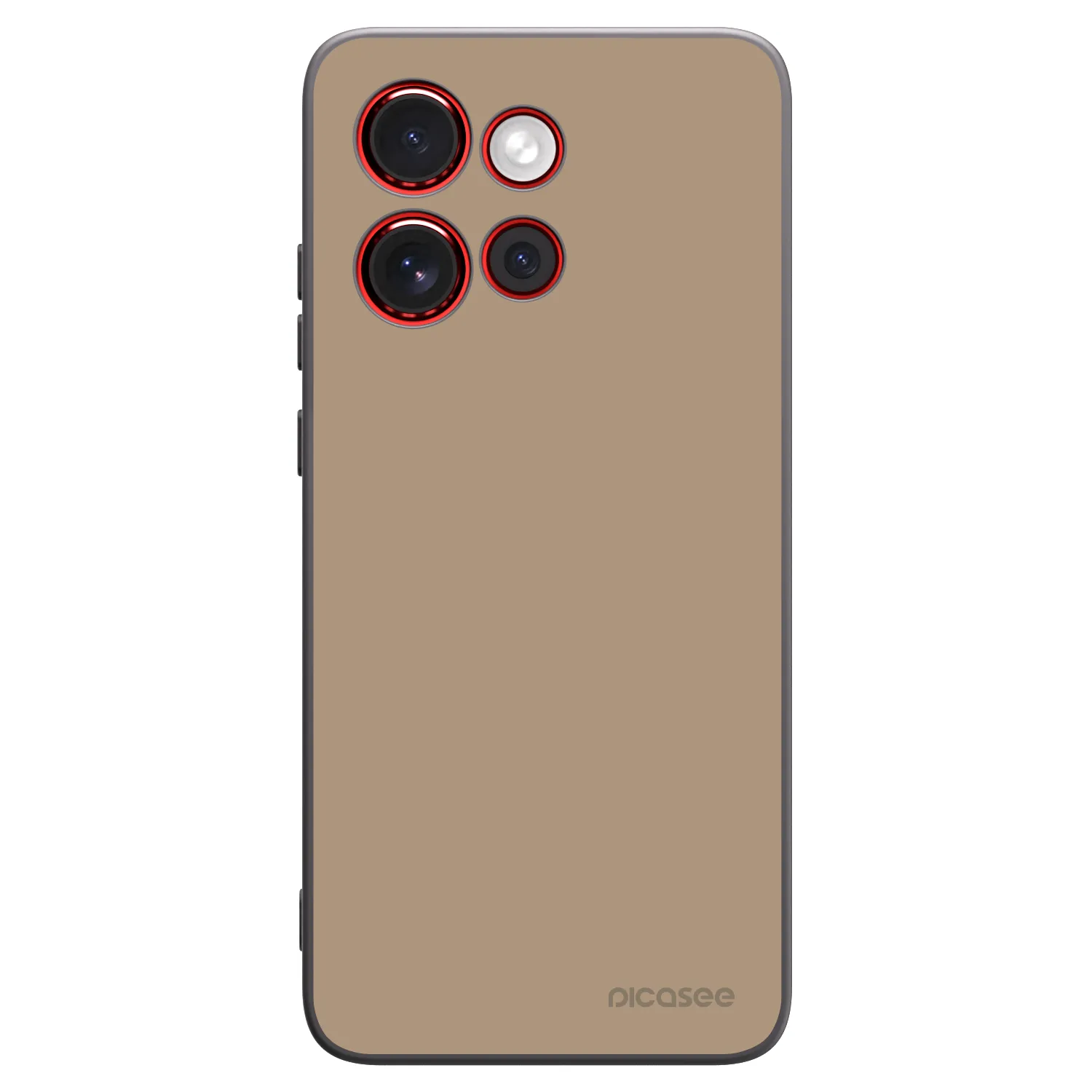 Picasee husă neagră din silicon pentru Motorola Edge 60 Neo 5G - Soft Sand