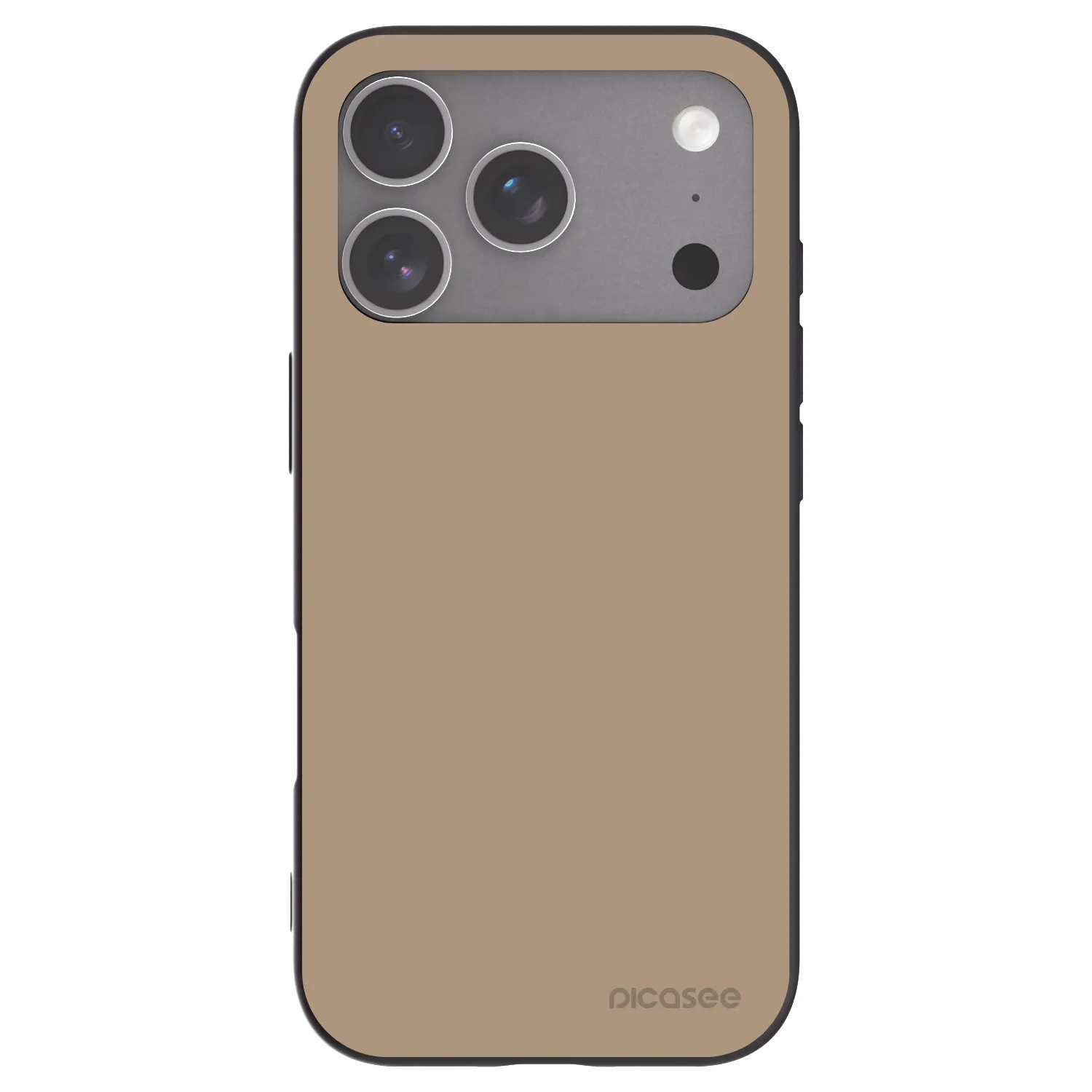 Picasee husă neagră din silicon pentru Apple iPhone 18 Pro - Soft Sand