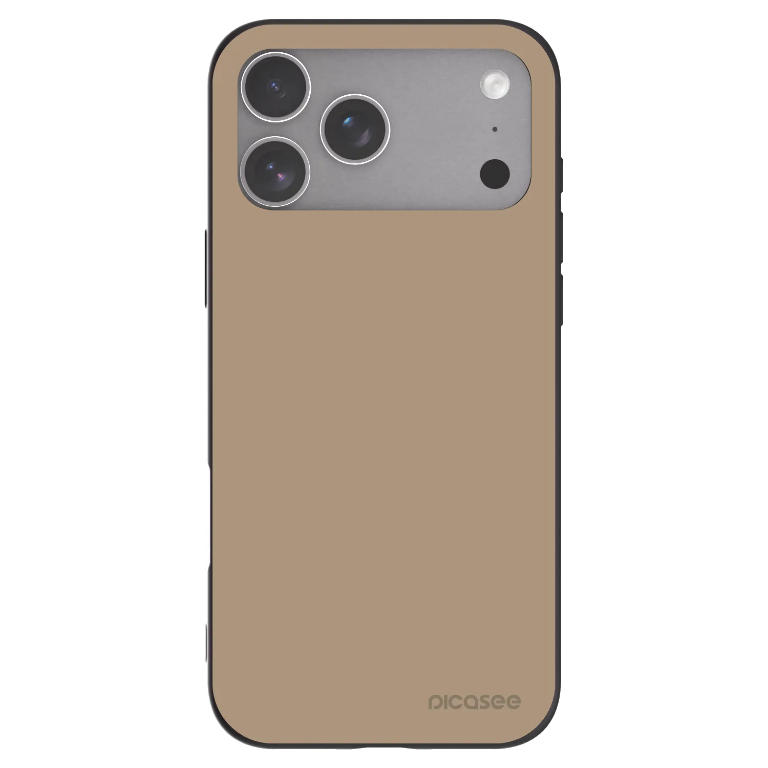 Picasee husă neagră din silicon pentru Apple iPhone 18 Pro Max - Soft Sand