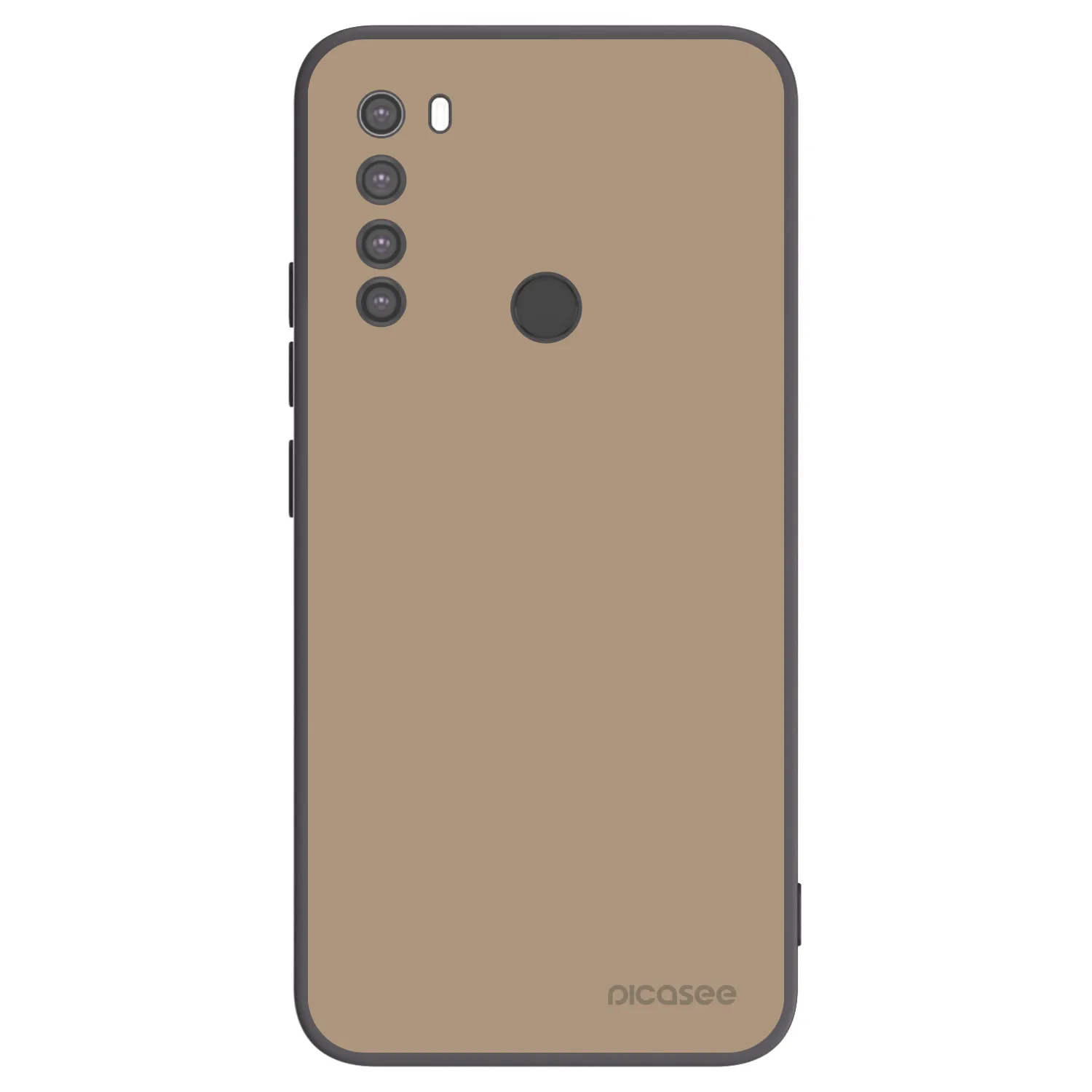 Picasee husă neagră din silicon pentru Xiaomi Redmi Note 8 - Soft Sand