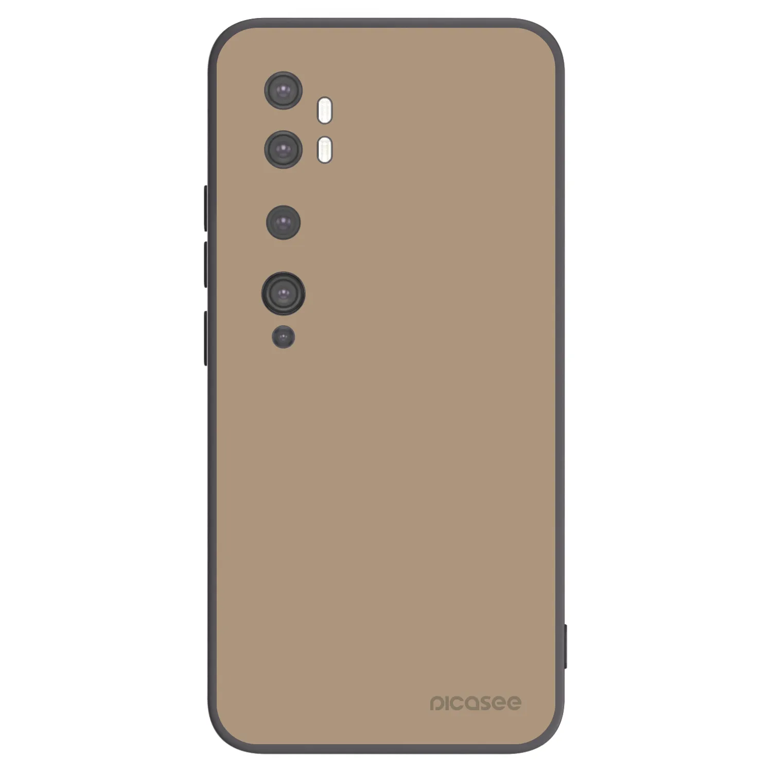 Picasee husă neagră din silicon pentru Xiaomi Mi Note 10 (Pro) - Soft Sand