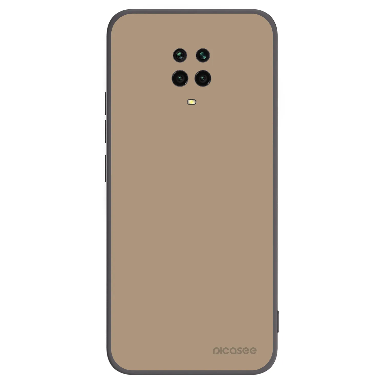 Picasee husă neagră din silicon pentru Xiaomi Redmi Note 9S - Soft Sand
