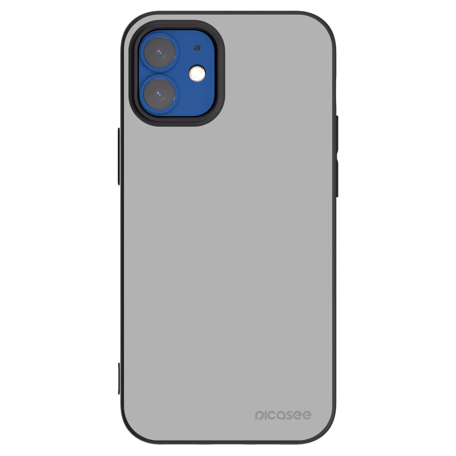Picasee husă neagră din silicon pentru Apple iPhone 12 mini - Stone