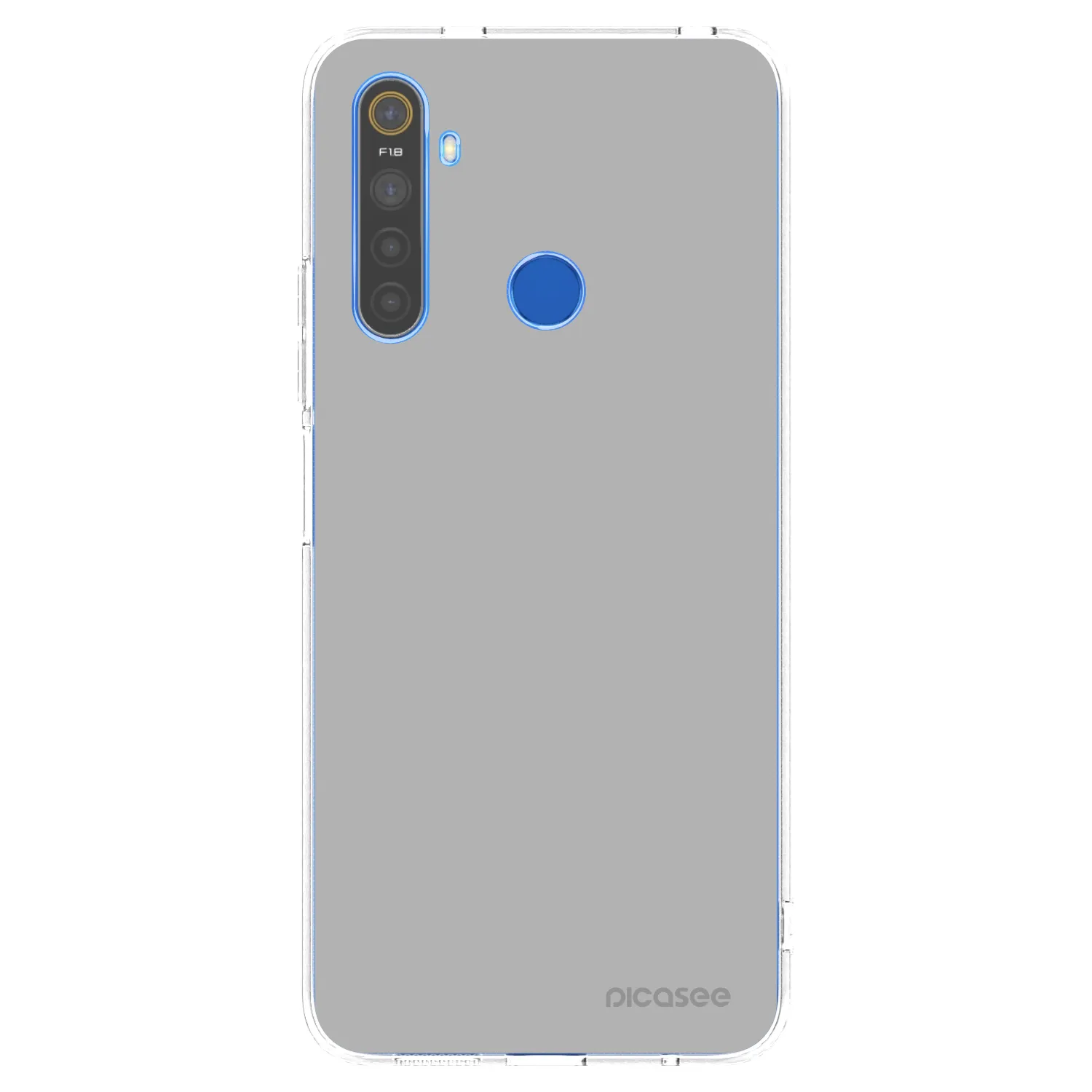 Picasee husă transparentă din silicon pentru Realme 5 - Stone