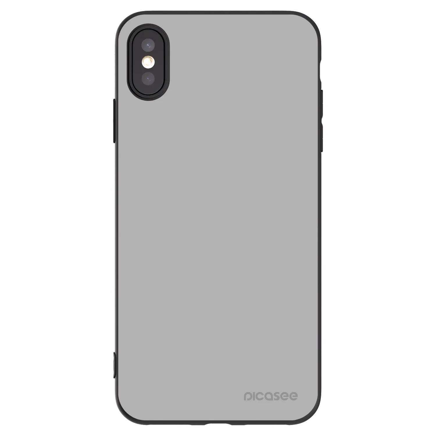 Picasee husă neagră din silicon pentru Apple iPhone XS Max - Stone