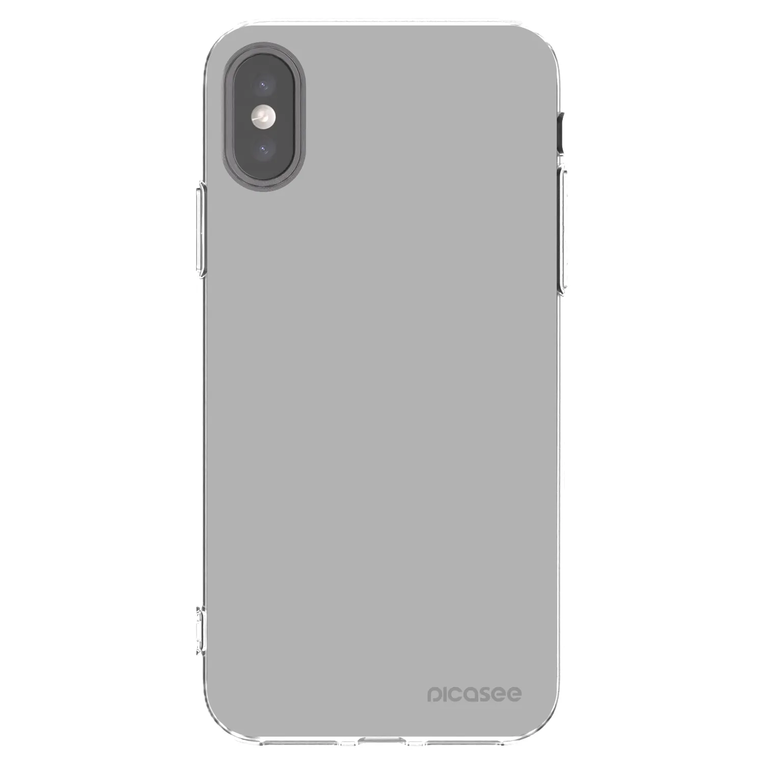 Picasee husă transparentă din silicon pentru Apple iPhone X/XS - Stone