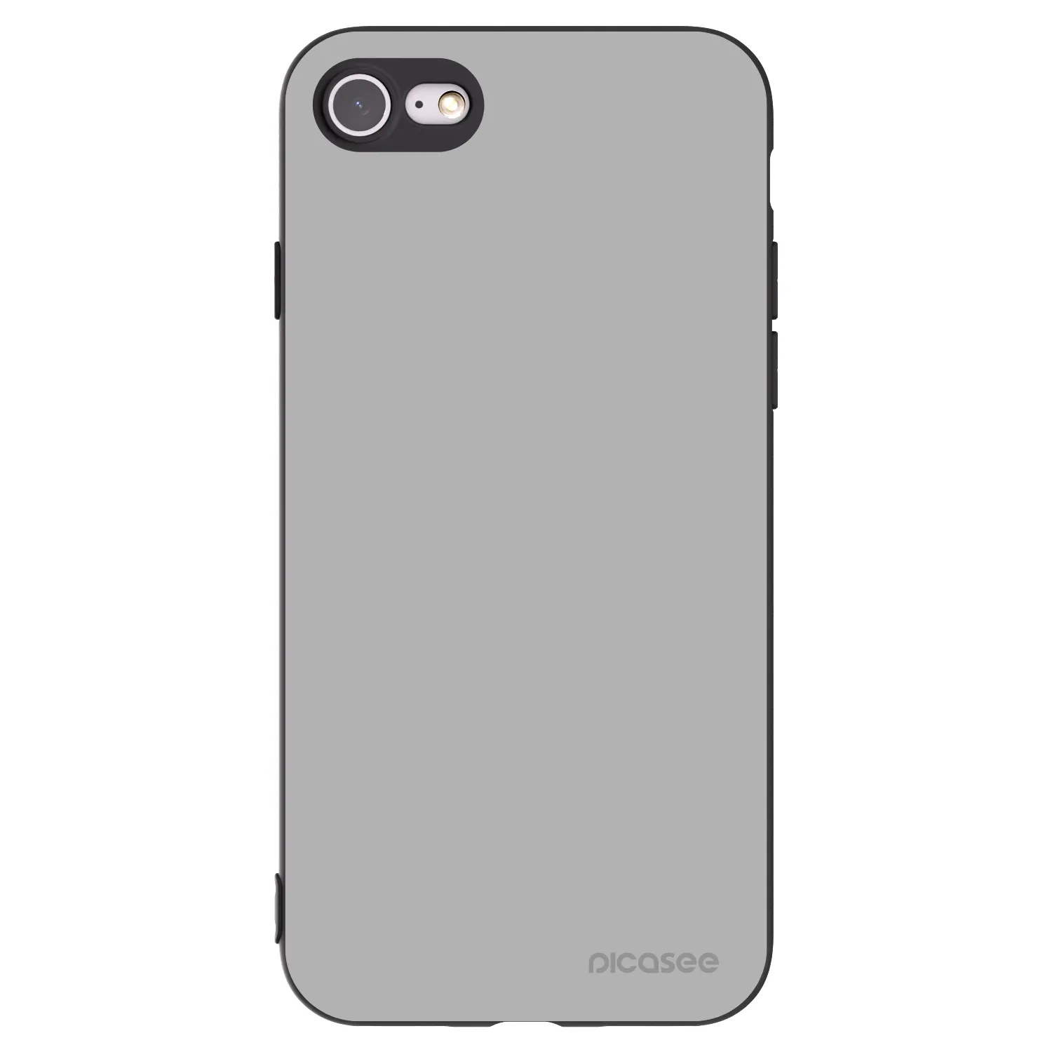 Picasee husă neagră din silicon pentru Apple iPhone 8 - Stone
