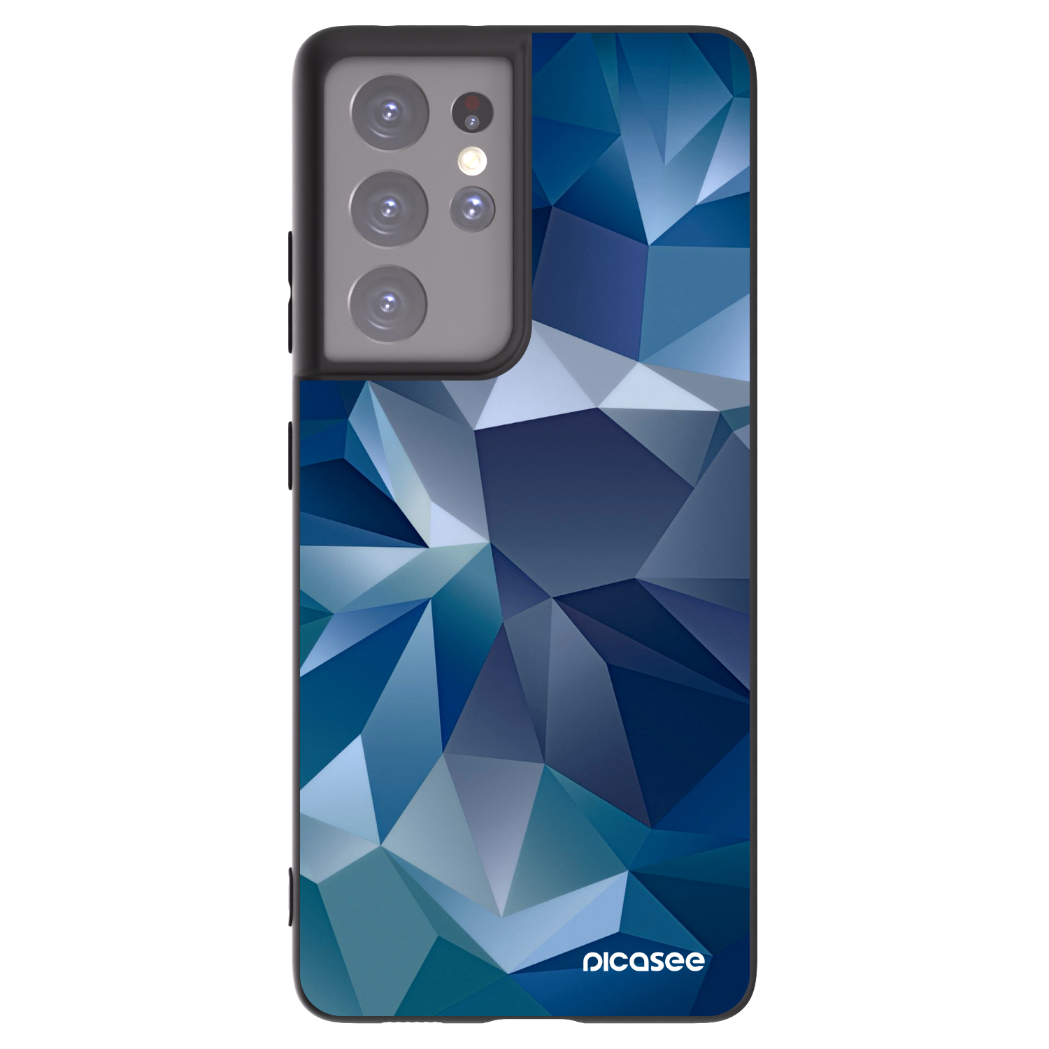 Picasee husă neagră din silicon pentru Samsung Galaxy S21 Ultra 5G G998B - Wallpaper