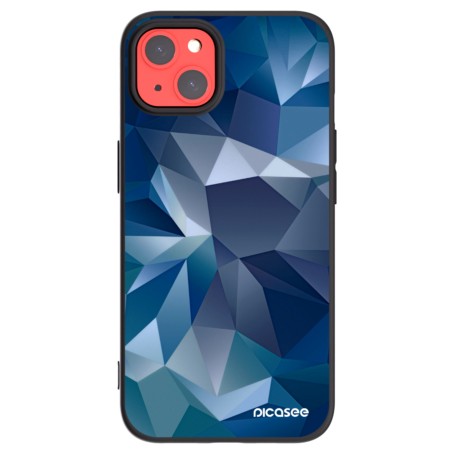 Picasee husă neagră din silicon pentru Apple iPhone 13 - Wallpaper