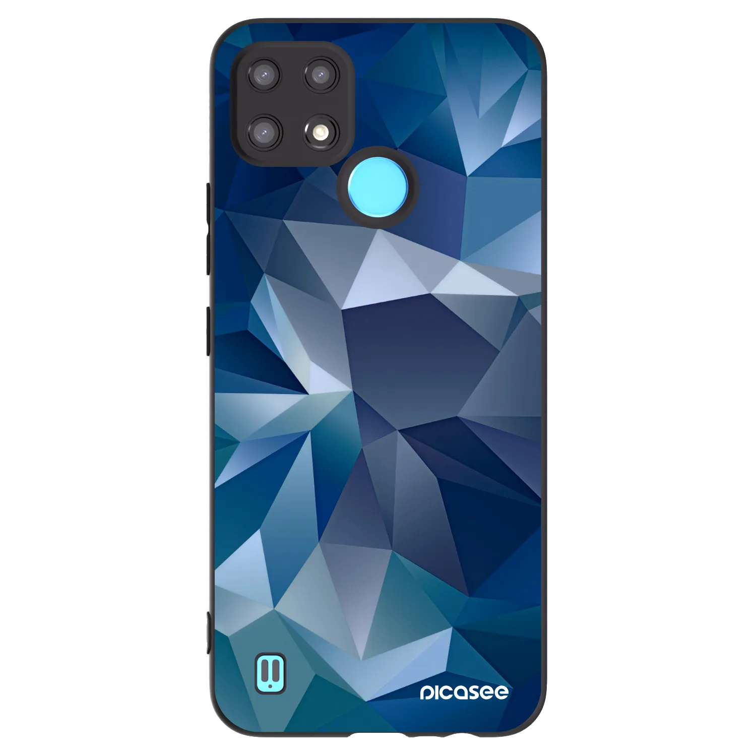 Picasee husă neagră din silicon pentru Realme C21 - Wallpaper