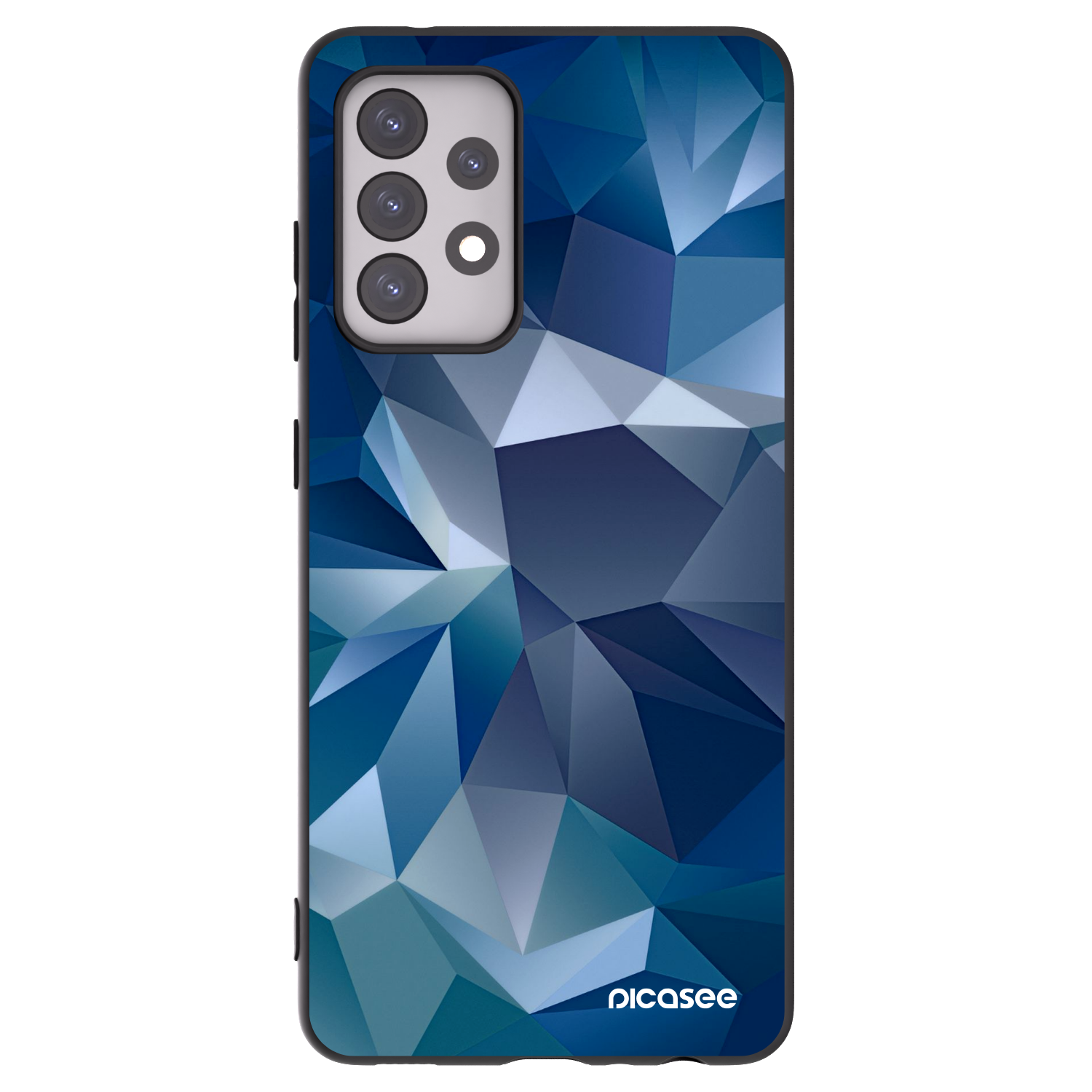 Picasee husă neagră din silicon pentru Samsung Galaxy A52s 5G A528B - Wallpaper