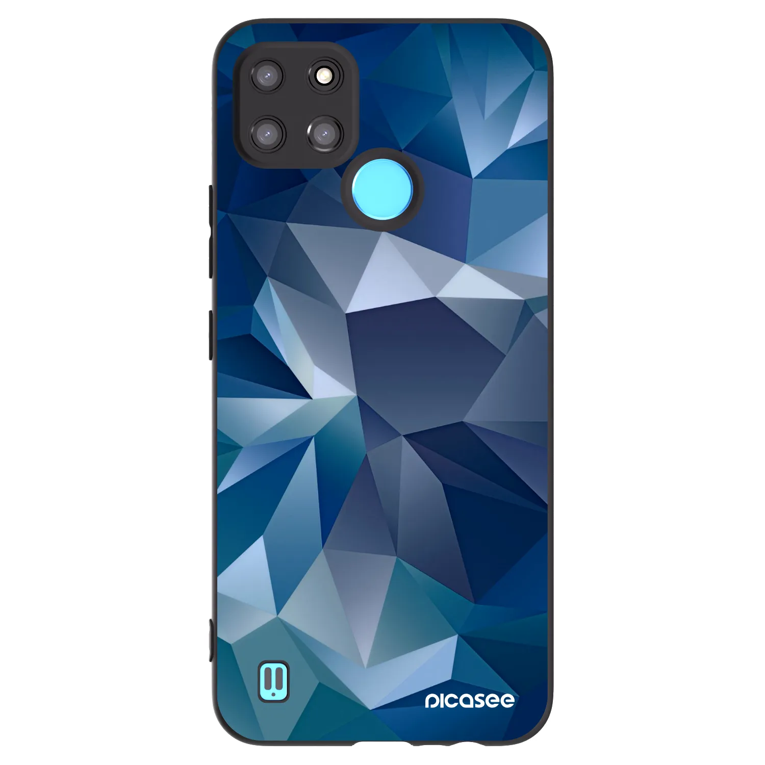 Picasee husă neagră din silicon pentru Realme C21Y - Wallpaper