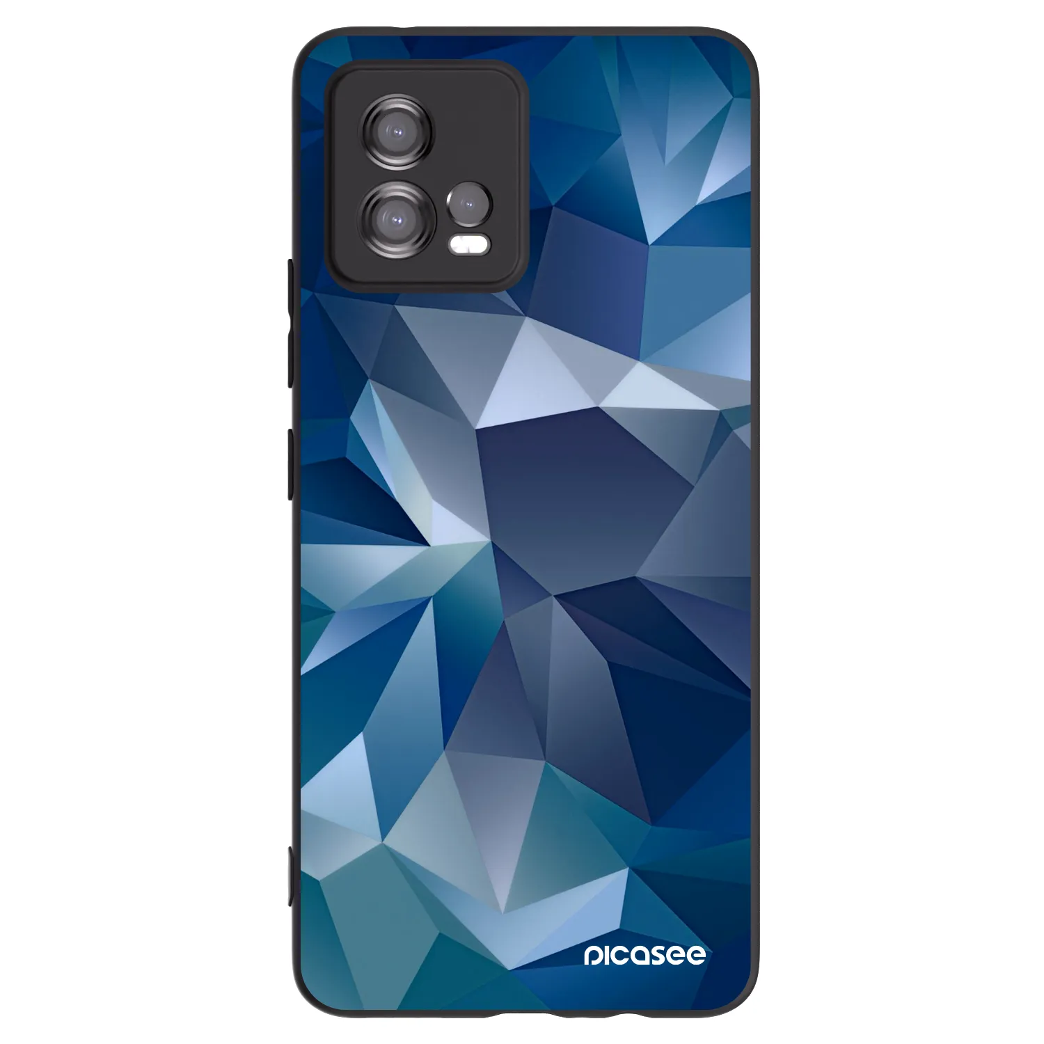 Picasee husă neagră din silicon pentru Motorola Moto G72 - Wallpaper