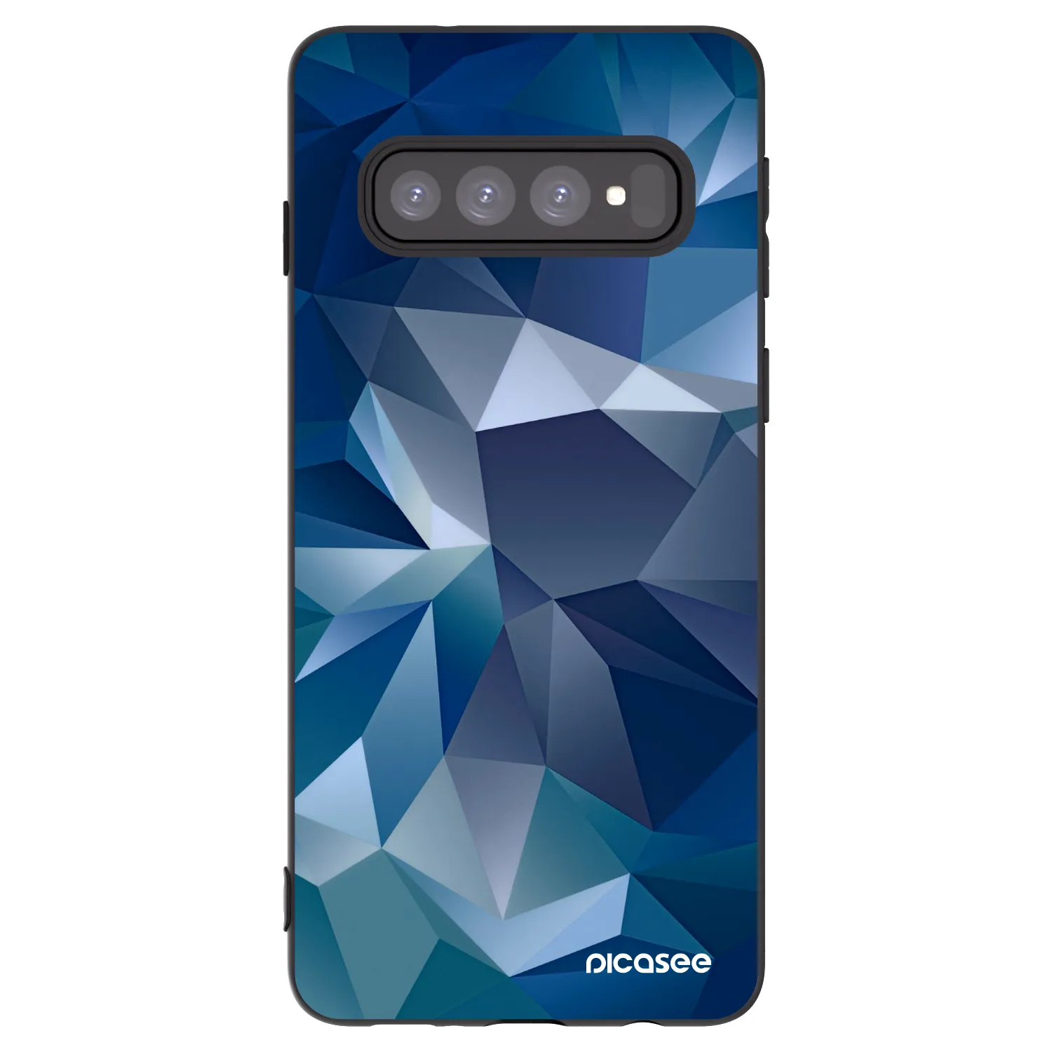 Picasee husă neagră din silicon pentru Samsung Galaxy S10 G973 - Wallpaper