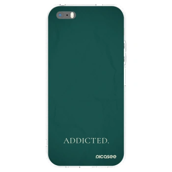 Picasee husă transparentă din silicon pentru Apple iPhone 5/5S/SE - Addicted