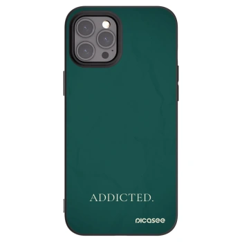 Picasee husă neagră din silicon pentru Apple iPhone 12 Pro Max - Addicted