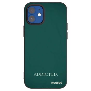 Picasee husă neagră din silicon pentru Apple iPhone 12 mini - Addicted