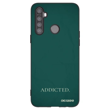 Picasee husă neagră din silicon pentru Realme 5 - Addicted