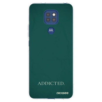 Picasee husă transparentă din silicon pentru Motorola Moto G9 Play - Addicted