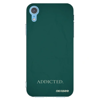 Picasee husă transparentă din silicon pentru Apple iPhone XR - Addicted