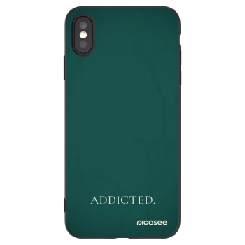 Picasee husă neagră din silicon pentru Apple iPhone XS Max - Addicted