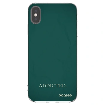 Picasee husă transparentă din silicon pentru Apple iPhone XS Max - Addicted