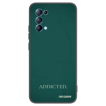 Picasee husă neagră din silicon pentru OPPO A16s - Addicted