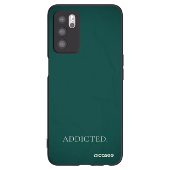Picasee husă neagră din silicon pentru OPPO A16s - Addicted