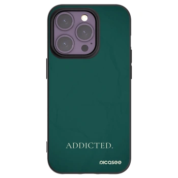Picasee husă neagră din silicon pentru Apple iPhone 14 Pro - Addicted