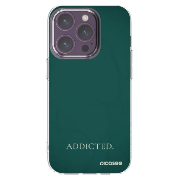 Picasee husă transparentă din silicon pentru Apple iPhone 14 Pro - Addicted