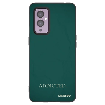 Picasee husă neagră din silicon pentru OnePlus 9 - Addicted