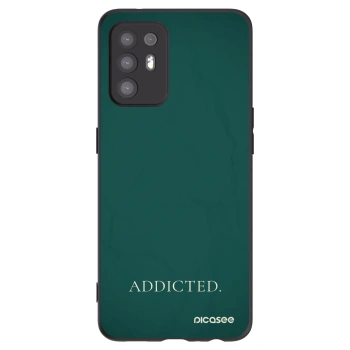 Picasee husă neagră din silicon pentru OPPO A94 5G - Addicted