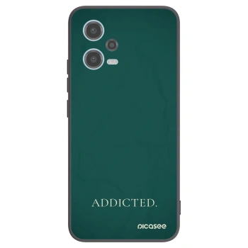 Picasee husă neagră din silicon pentru Xiaomi Redmi Note 12 5G - Addicted