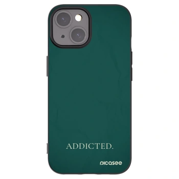 Picasee husă neagră din silicon pentru Apple iPhone 15 - Addicted