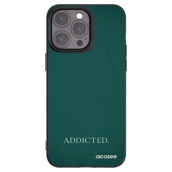 Picasee husă neagră din silicon pentru Apple iPhone 15 Pro Max - Addicted