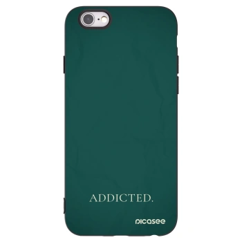 Picasee husă neagră din silicon pentru Apple iPhone 6/6S - Addicted