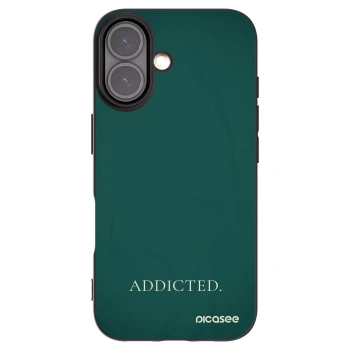 Picasee husă neagră din silicon pentru Apple iPhone 16 - Addicted