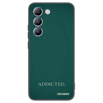 Picasee husă neagră din silicon pentru Vivo V40 SE 5G - Addicted