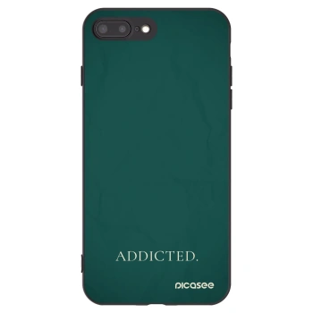 Picasee husă neagră din silicon pentru Apple iPhone 8 Plus - Addicted