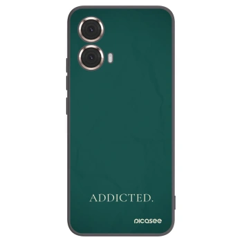 Picasee husă neagră din silicon pentru Motorola Moto G85 - Addicted