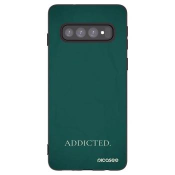 Picasee husă neagră din silicon pentru Samsung Galaxy S10 G973 - Addicted