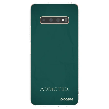 Picasee husă transparentă din silicon pentru Samsung Galaxy S10 Plus G975 - Addicted